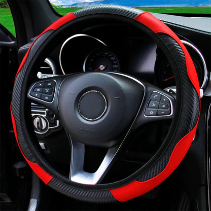 PU Carbon Fiber Leather Car Steering Wheel