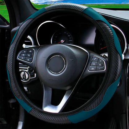 PU Carbon Fiber Leather Car Steering Wheel