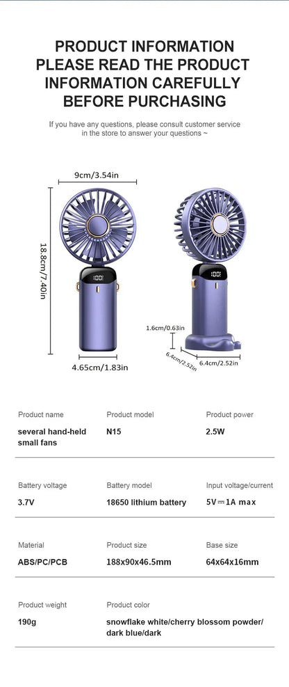 Handheld Mini Fan