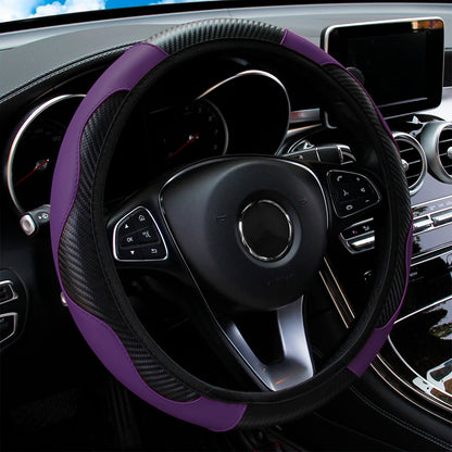 PU Carbon Fiber Leather Car Steering Wheel