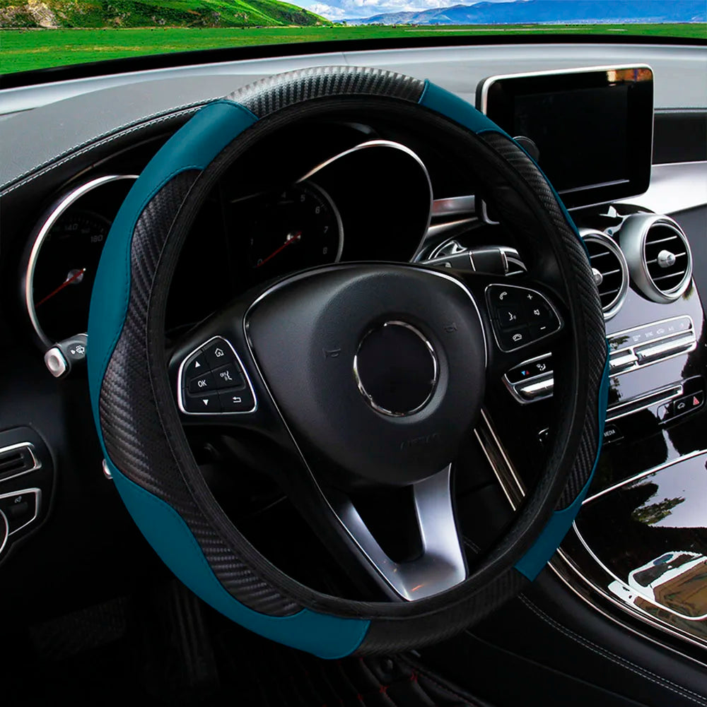 PU Carbon Fiber Leather Car Steering Wheel