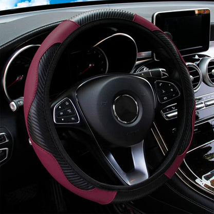 PU Carbon Fiber Leather Car Steering Wheel