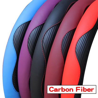 PU Carbon Fiber Leather Car Steering Wheel