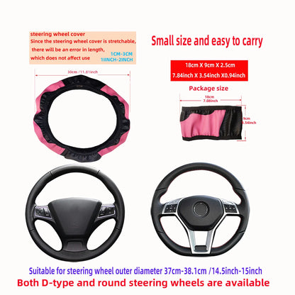 PU Carbon Fiber Leather Car Steering Wheel